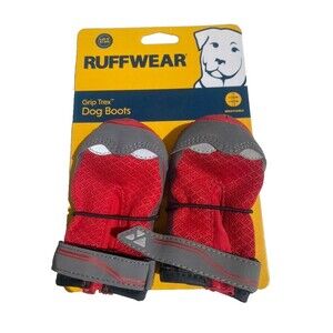 Ruffwear Grip Trex Dog Boots Red Sumac Trail Tested (2 boots) Paw Size 2.25inch